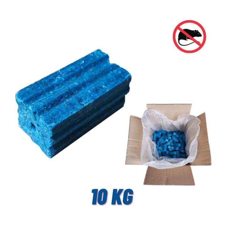 Bloc Raticide Souricide SUPER FULGURAT B  DIFENACOUM 50ppm