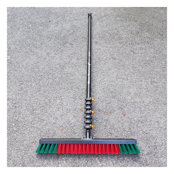 Brosse poil dur démoussage perche télescopique buzzbusters