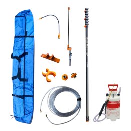 Kit complet perche télescopique pour la destruction de nids de frelons asiatiques et la désinsectisation