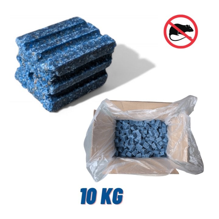Bloc bromadiolone 50ppm rodenticide dératisation