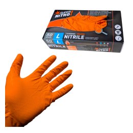 Gants Super Nitro – Nitrile texturé 3D, non poudrés, pro renforcés