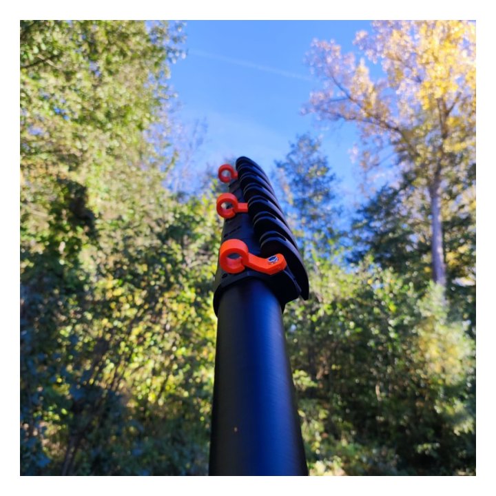 Perche télescopique carbone high mod 9m30 ultra rigide (395 GPA)