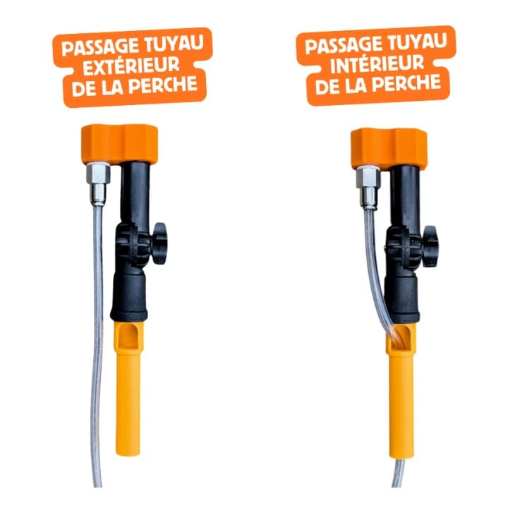 Passage tuyau perche