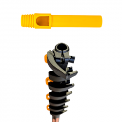 Perche télescopique carbone avec adaptateur universel