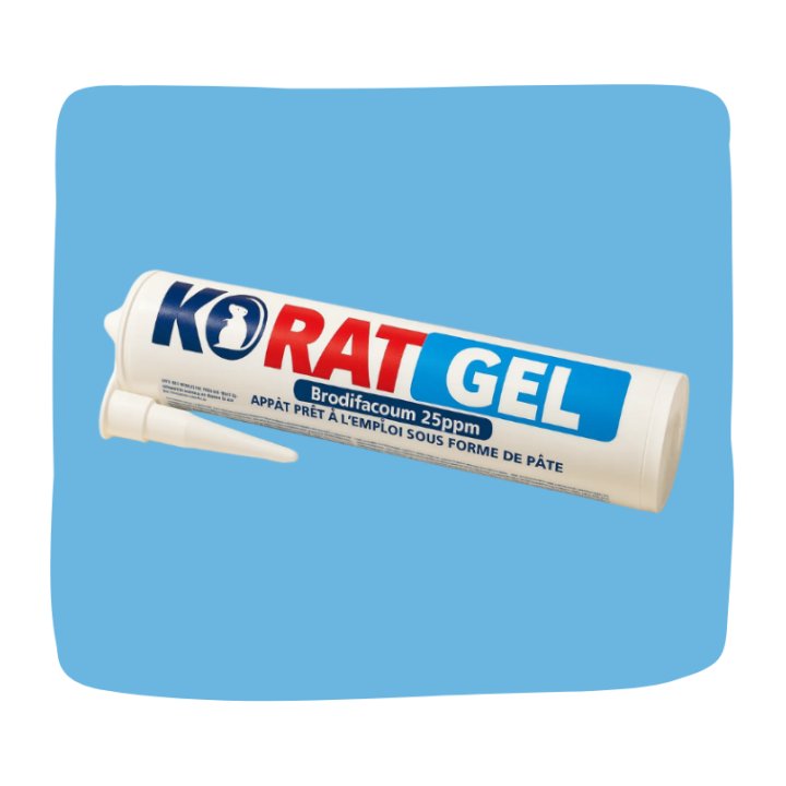 KO rat gel rodenticide en tube dératisation