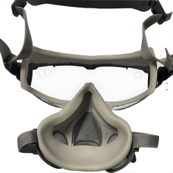 Demi masque respiratoire désinsectisation lunette intégré