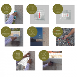 Crochet fastnet filet anti-pigeon guide