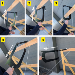 Passe corde télescopique