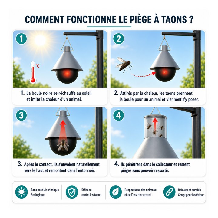 Fonctionnement piège à taons