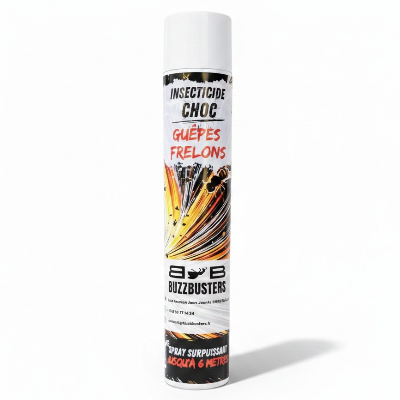 Aérosol bombe guêpes frelons insecticide