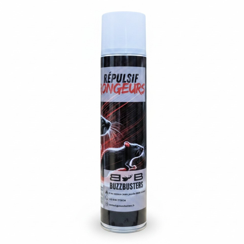 Aerosol répulsifs rongeurs fouine rat souris mulots